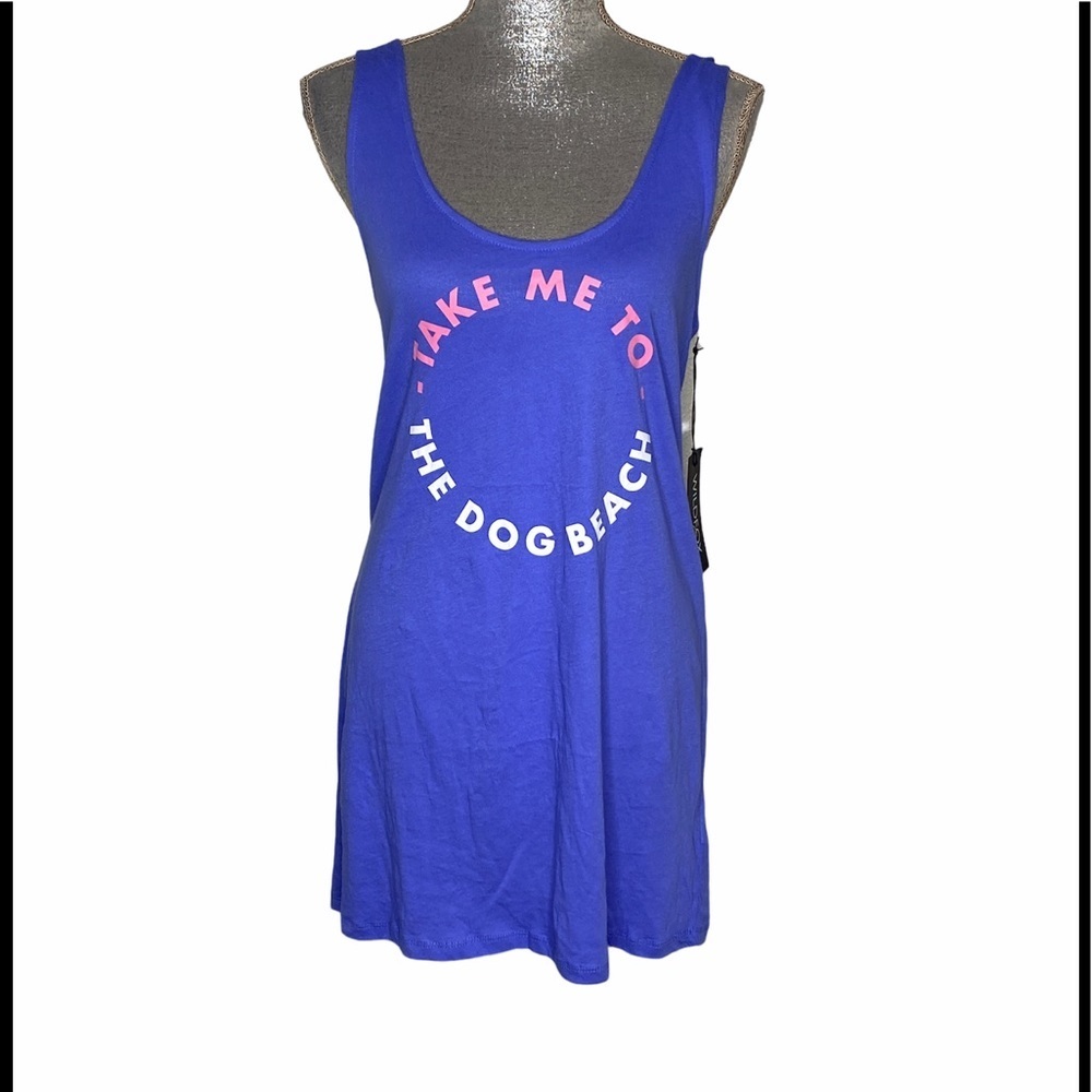 NWT!  Wildfox Take Me to the Dog Beach Tank Dress Cover Up M